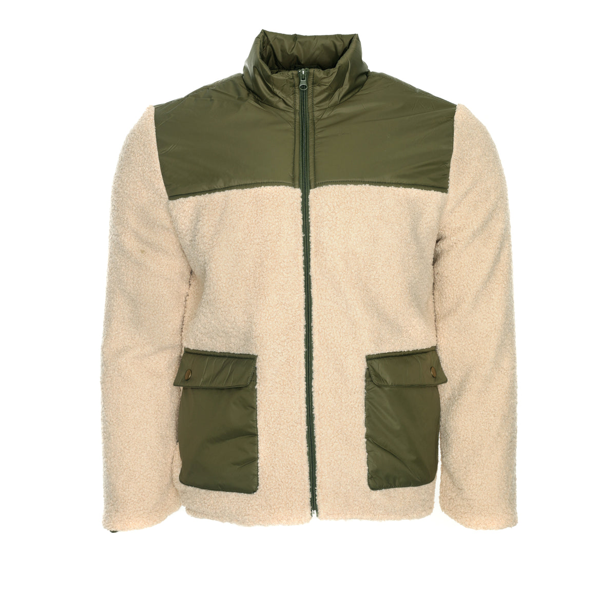 Ojardorf Men's Mountain Zip Fleece Cream