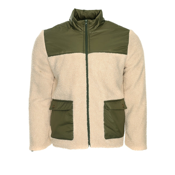 Ojardorf Men's Mountain Zip Fleece Cream