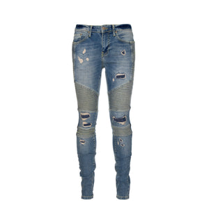 NEW Represent Biker Denim in Sand Blue