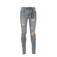 Serenede Desert Gold Men's Skinny Jeans Warm Grey