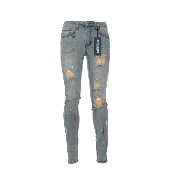 Serenede Desert Gold Men's Skinny Jeans Warm Grey
