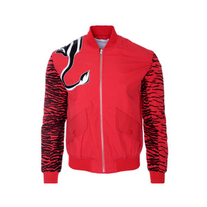 Kenzo Paris SS21 Embroidered Men's Bomber Jacket Red