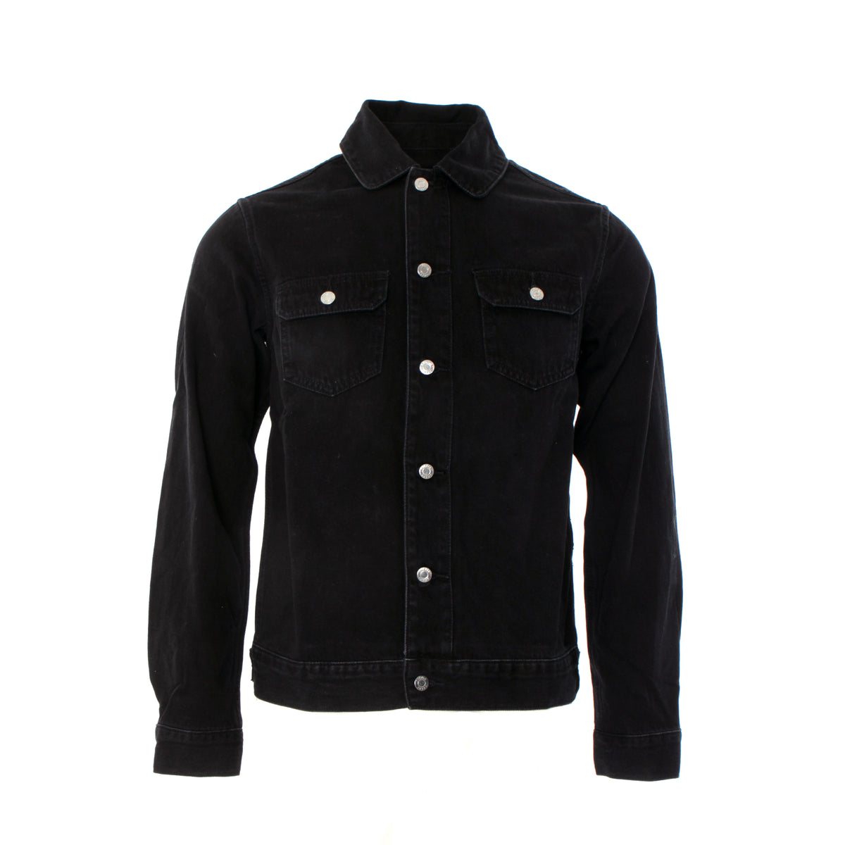 Purple Brand Denim P019 Black Denim Men's Shirt Jacket