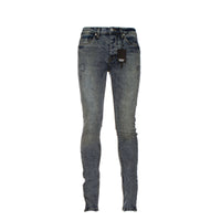 Black Denim Raw Skinny Men's Jeans