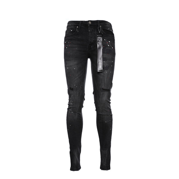 Black Denim Nemesis Men's Skinny Designer Jean