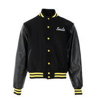 Chinatown Market Black Smiley Varsity Men's Jacket