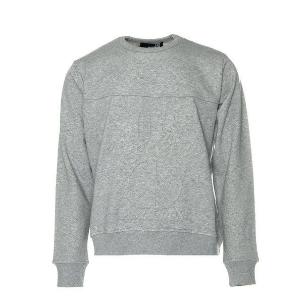 LOVE Moschino pressed on graphics men's pullover sweater. 