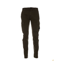 Garment Dyed Stretch Gabardine Cargo Lens Trouser