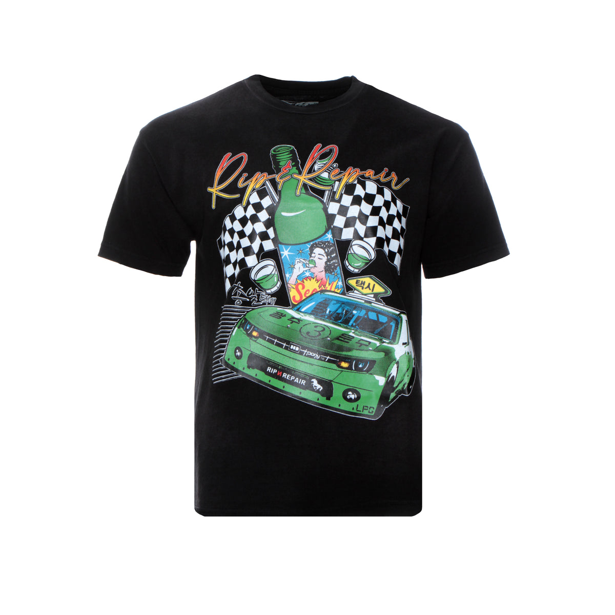 Rip n' Repair Seoul Taxi SS Men's Graphic Tee