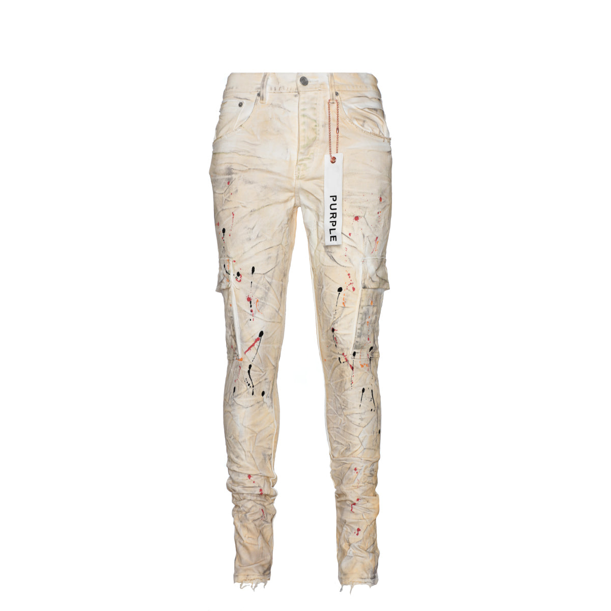 White Dirty Cargo Jean