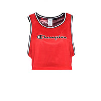Champion Reversible Mesh Cropped Tank Red