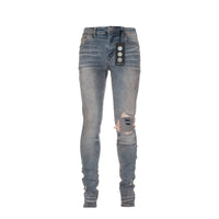 SERENEDE Yellow Stone Men's Skinny Designer Jeans