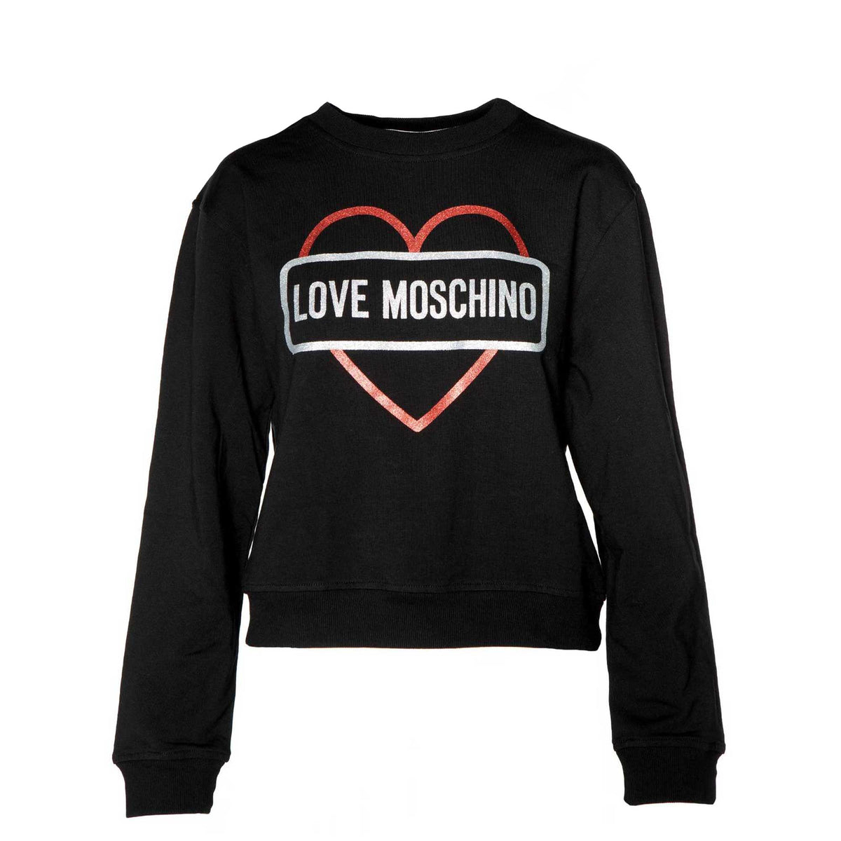 Jersey Pullover With Glitter Heart