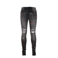 Black Denim Plasma Men's Black Skinny Jeans