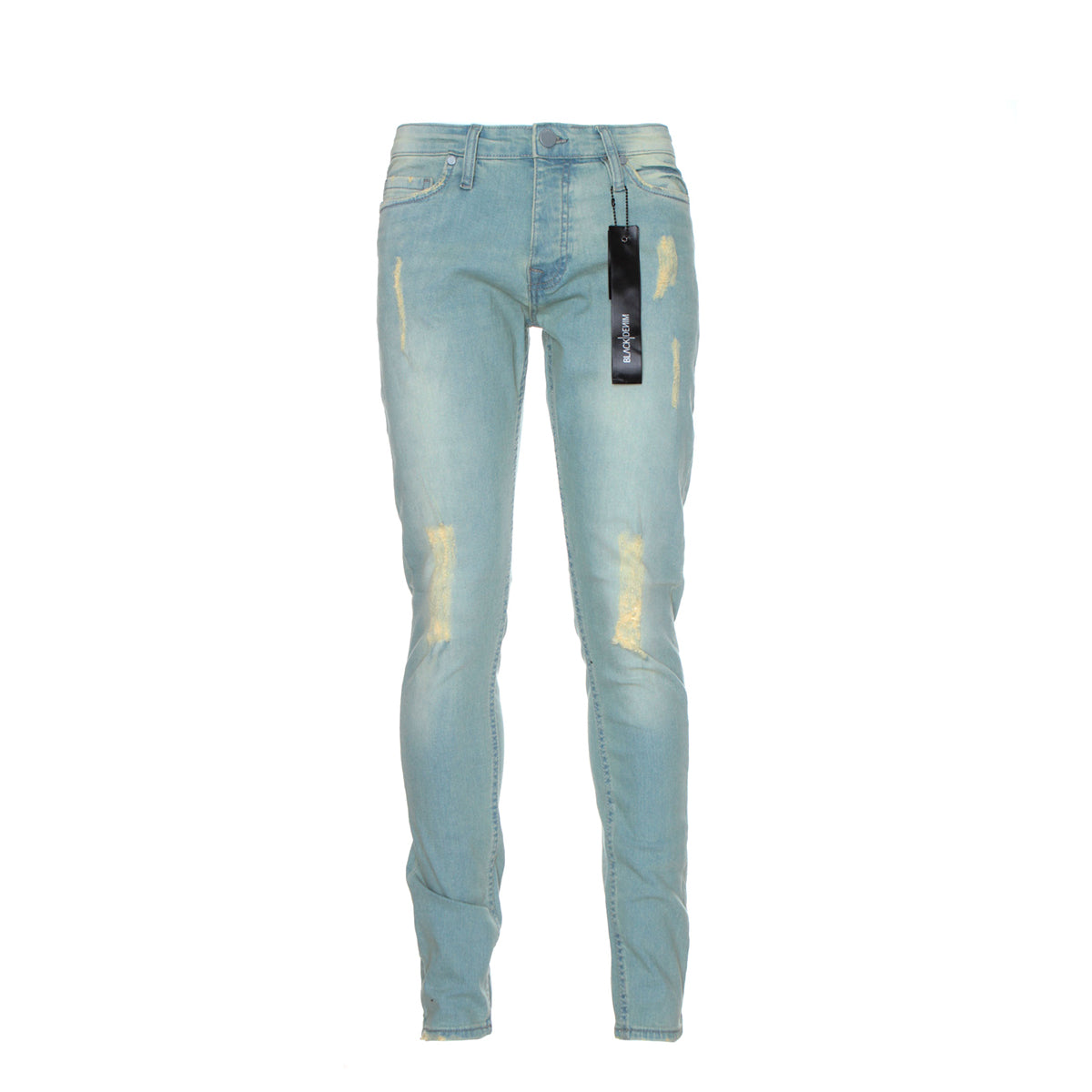 Black Denim "Cloche" Men's Designer Skinny Jean