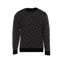 Raised By Wolves Fu*k Off Jacquard Men's Sweater Black