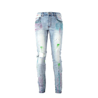 Serenede Holy Amaranth Men's Skinny Jeans