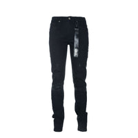 Black Denim Black Stallion Men's Skinny Designer Jeans