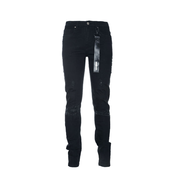 Black Denim Black Stallion Men's Skinny Designer Jeans