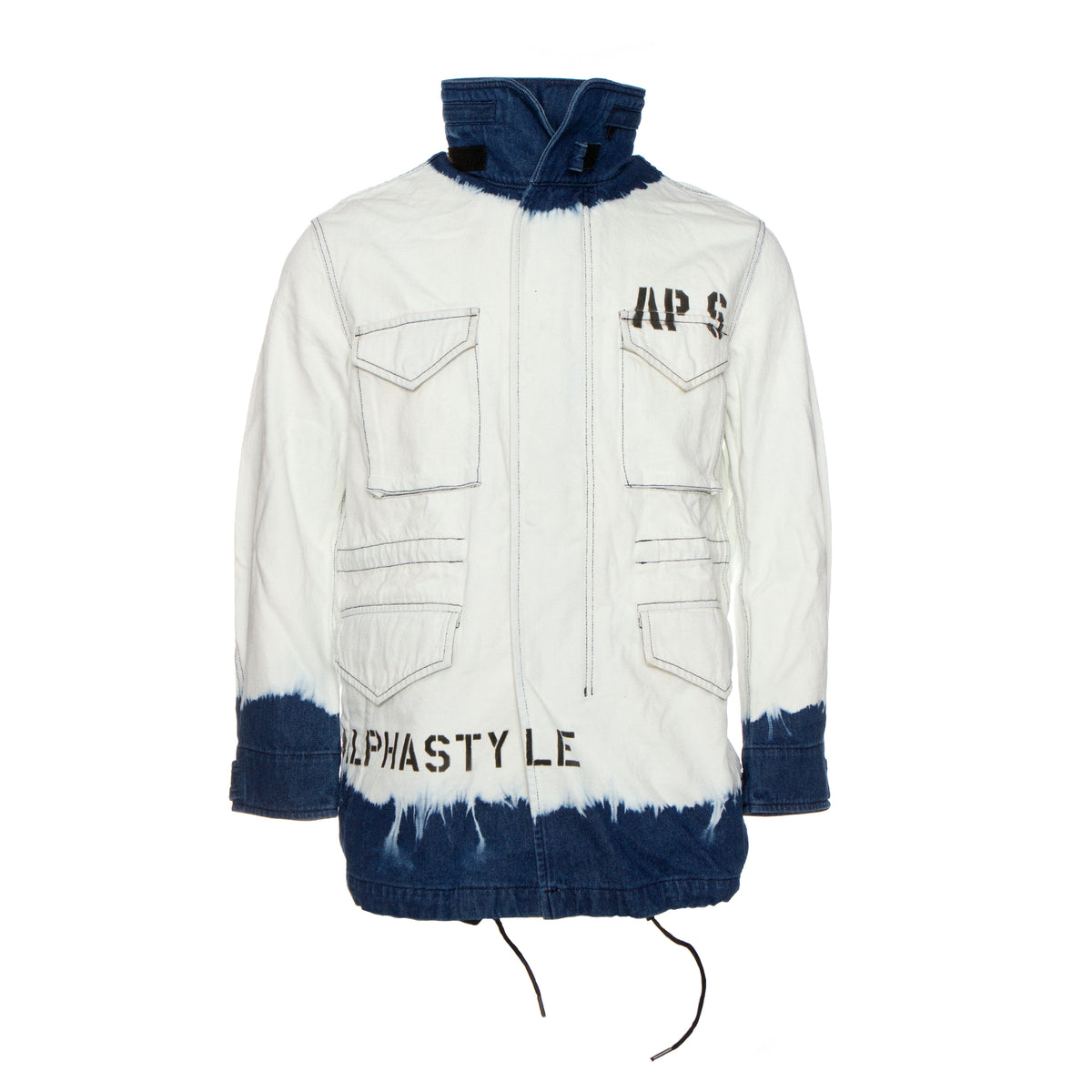 Alpha Style Falcon Washed Denim Commander Men's Jacket