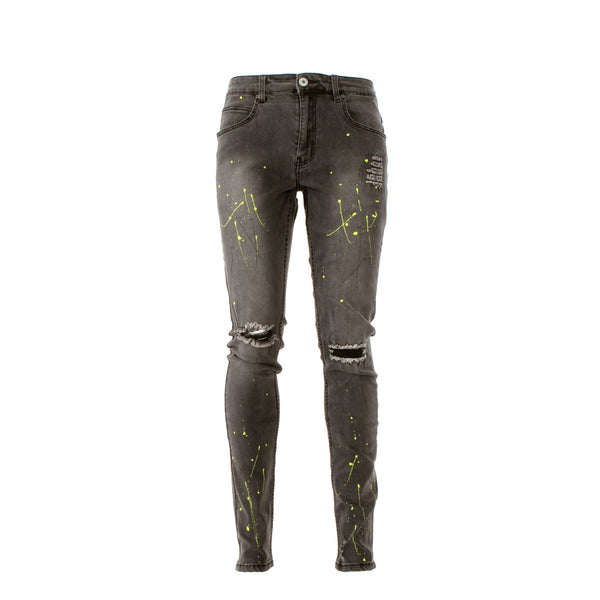 Serenede Poison Dart Men's Skinny Jeans Faded Black
