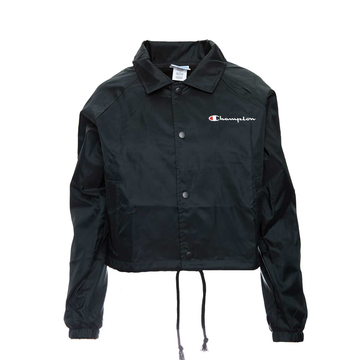 Champion Cropped Coaches Jacket Black