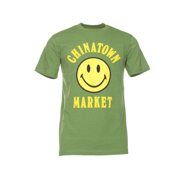 Chinatown Market Smiley Face Men's Tee Olive