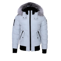Moose Knuckles Scotch Town Bomber Men's Jacket Birch Grey