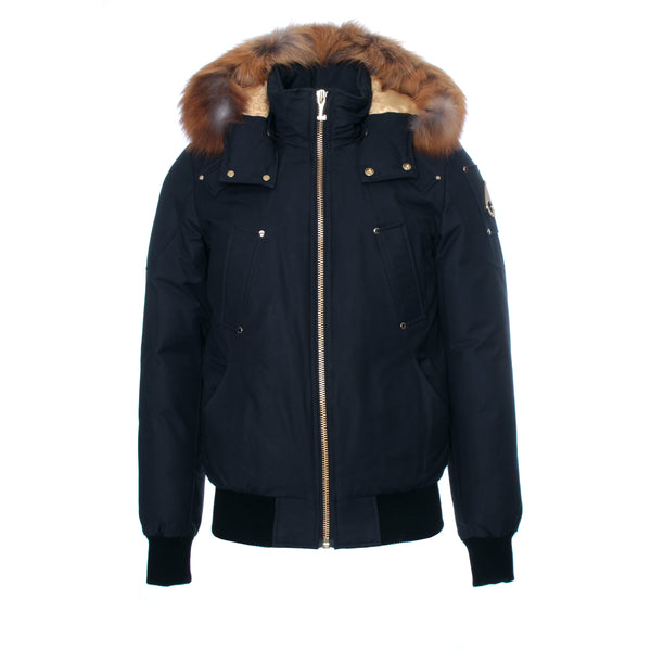 Moose Knuckles Little Rapids Men's Bomber Jacket Navy and Gold