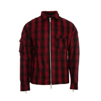 Kollar Mens Zip Flannel Red