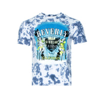 Sixelar Sky SS Tie Dye Men's Graphic Tee Blue Cloud Tie Dye