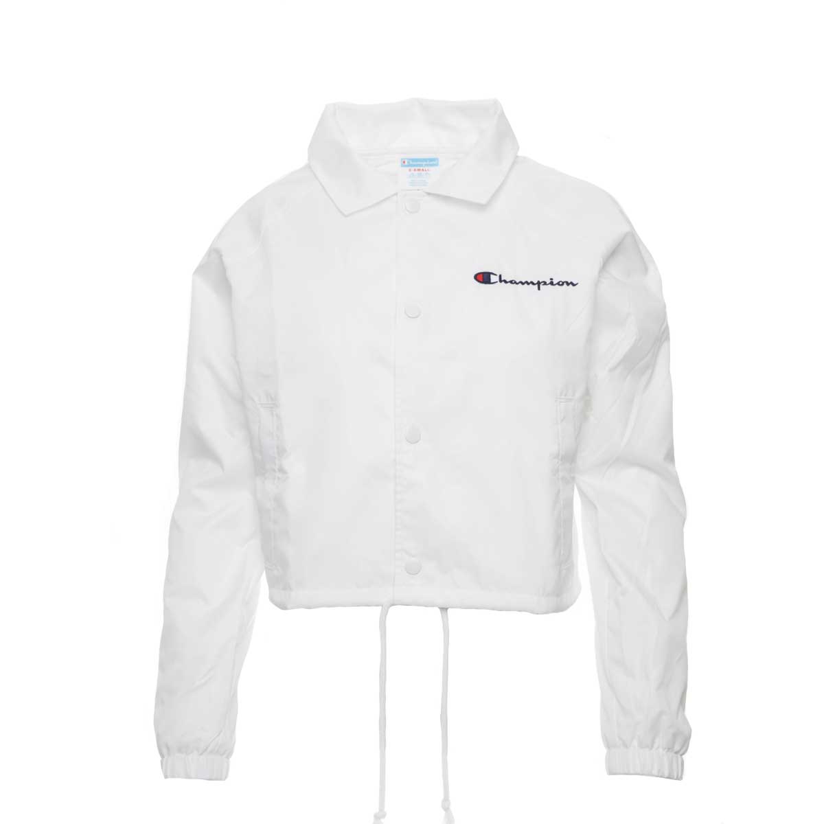 Cropped Coaches Jacket White