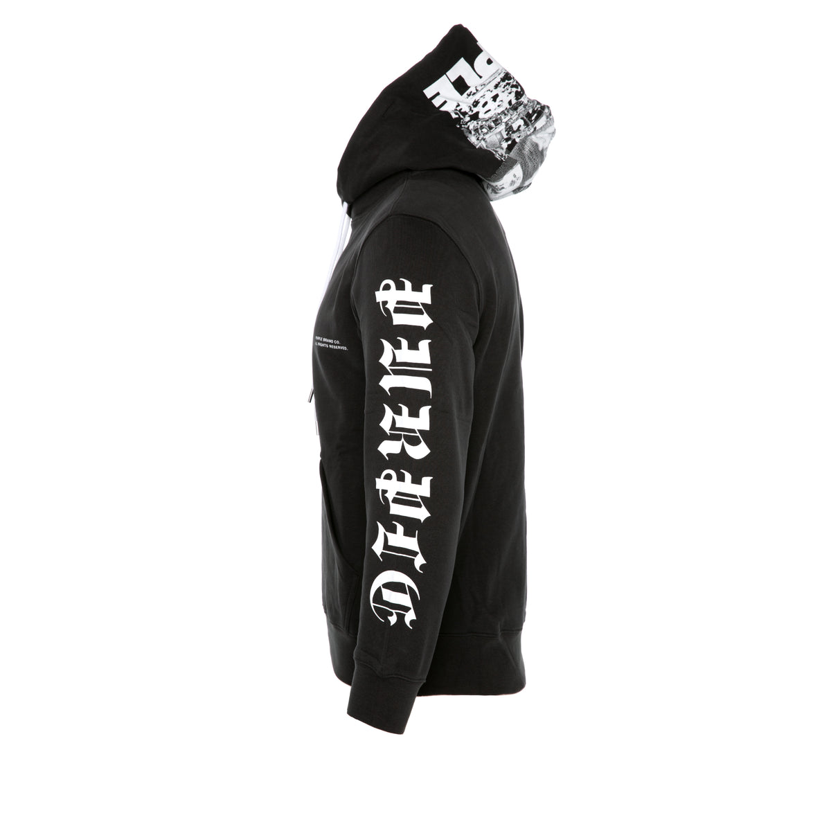 Purple Brand French Terry Gothic Wordmark Black Beauty Men's Hoody