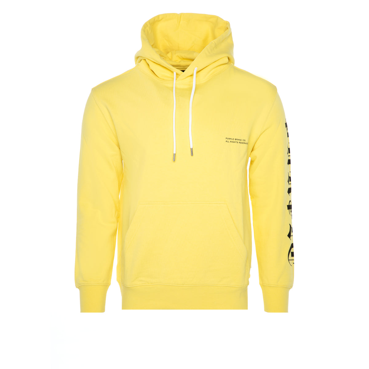 Purple Brand French Terry Gothic Wordmark Limelight Men's Hoody