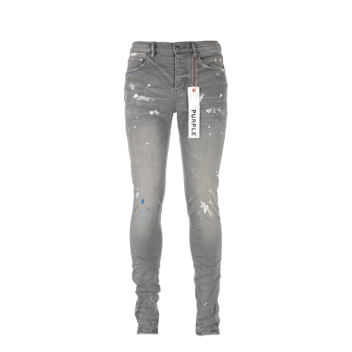 Purple Brand P001 Grey Dirty Destroy Men's Jeans