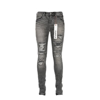 Purple Brand P001 Grey Four Pocket Destroy Men's Jeans.