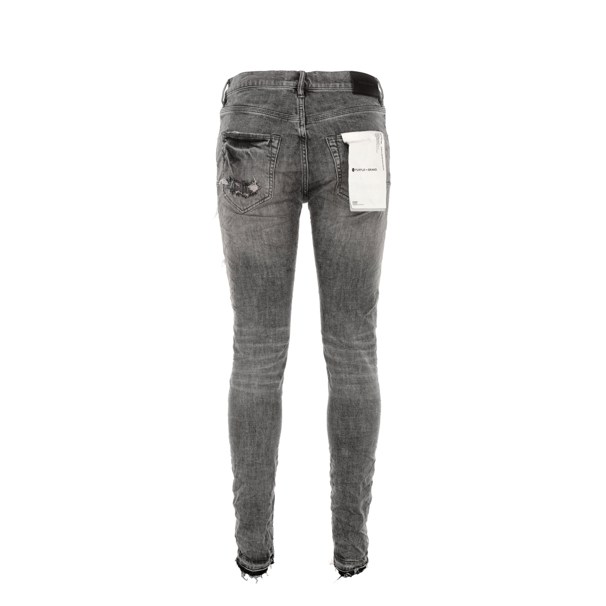 Purple Brand Denim P001 - Light Grey Stitch Repair Jean