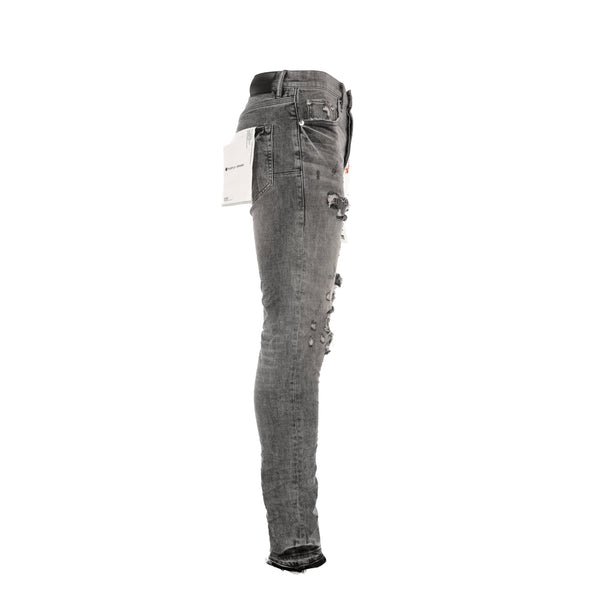 Purple Brand Denim P001 - Light Grey Stitch Repair Jean