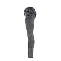 Black Denim Storm Fly Men's Black Skinny Jeans