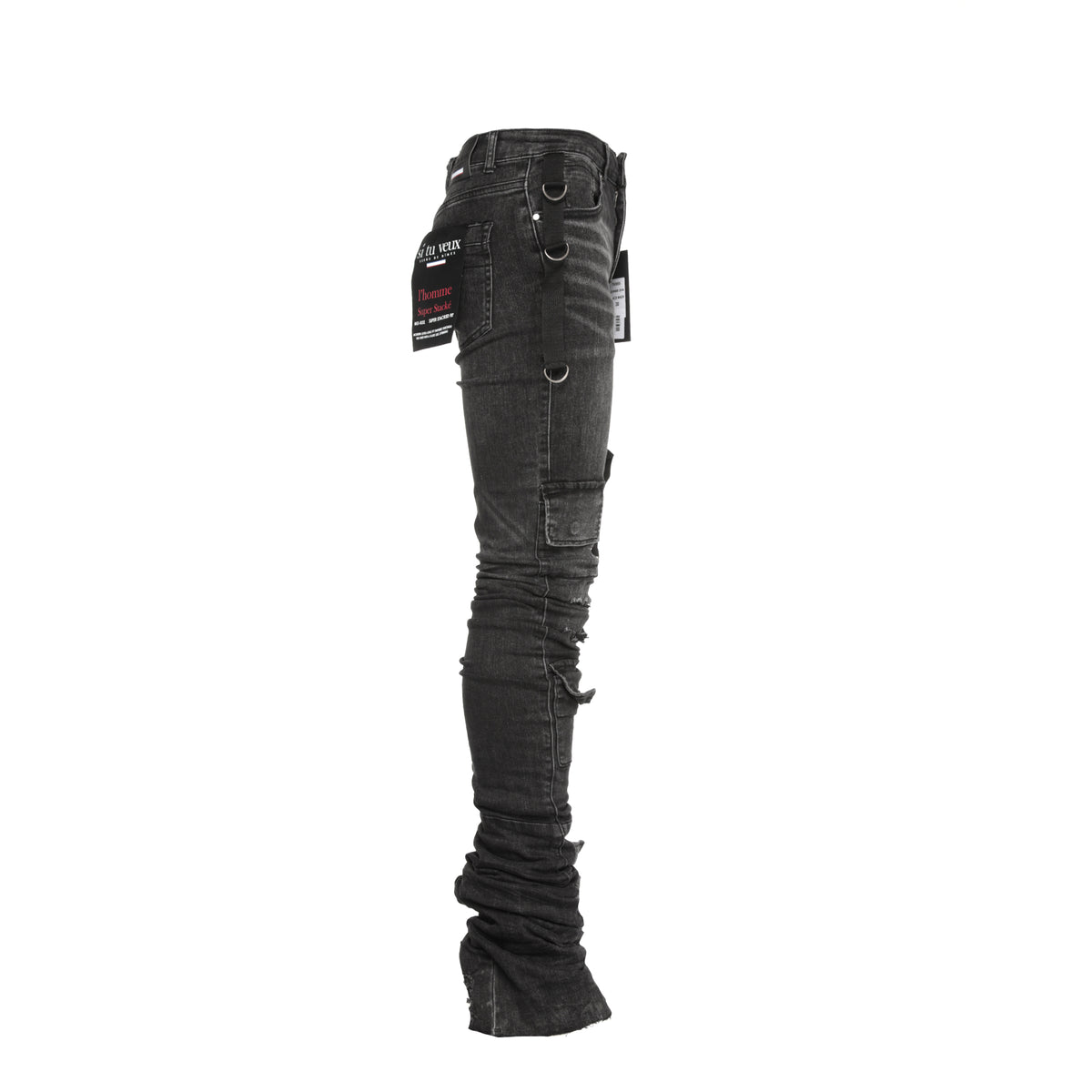 Si Tu Veux Gunner Super Stacked Men's Skinny Jeans - SIZE Boutique