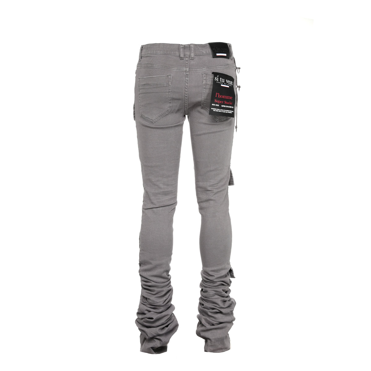 Si Tu Veux Gunner Super Stacked Men's Skinny Jeans - SIZE Boutique