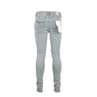 Purple Brand Denim P001 Holographic Fragment Over Light Indigo Men's Skinny Jeans