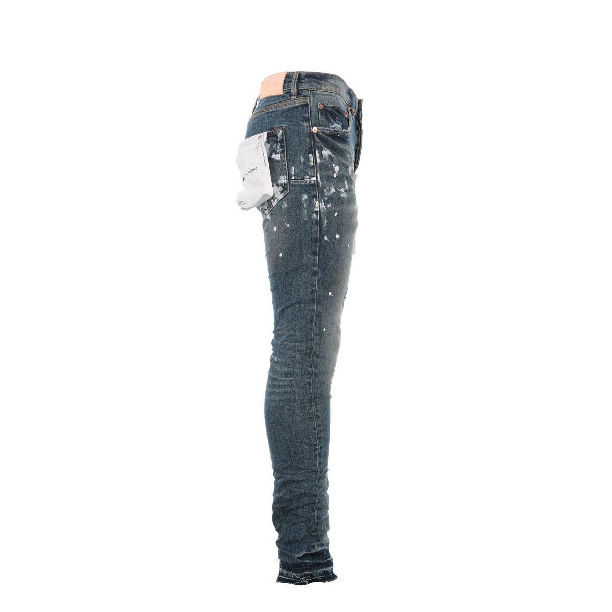 Purple Brand Denim P001 Indigo Dirty Vintage White Paint Jean