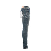 Purple Brand Denim P001 Indigo Dirty Vintage White Paint Jean