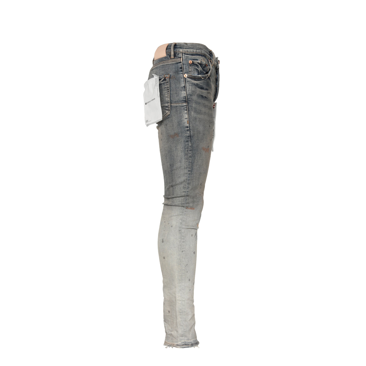 Purple Brand Indigo Repair Bleach Gradient Men's Skinny Jean