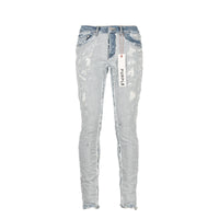 P001 Purple Brand Inside Out Light Indigo Fray Men's Jean