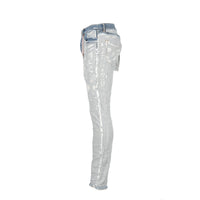 P001 Purple Brand Inside Out Light Indigo Fray Men's Jean