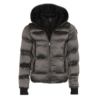 7th Heaven London Puffa 2.0 Men's Winter Jacket Satin Silver