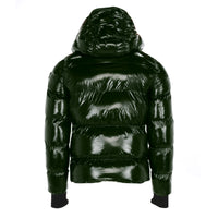 7th Heaven London Puffa 2.0 Men's Winter Jacket Gloss Green