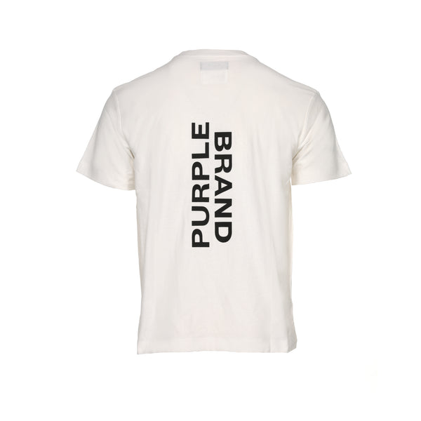 Purple Brand Textured Jersey Men's SS Tee Coconut Milk